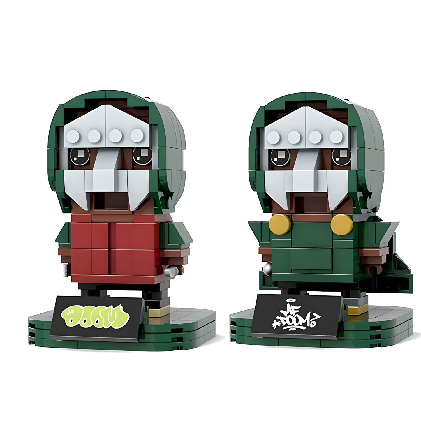 MF DOOM BrickHeadz Building Bricks Figure | Bundle